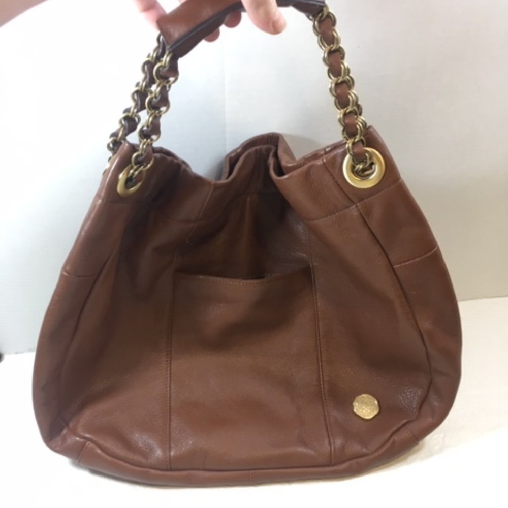 Vince Camuto Soft Brown Leather HOBO Handbag - Picture 3 of 15